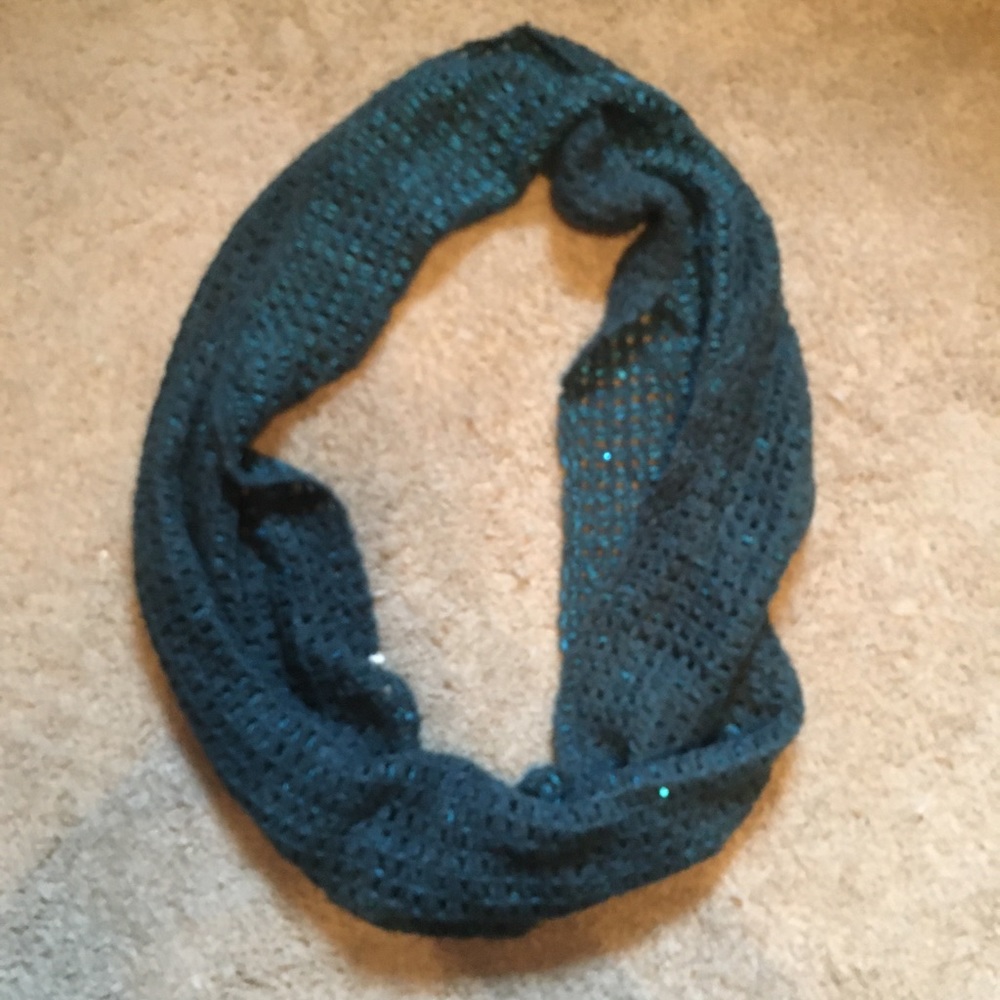 Blue/Green Sequin Scarf